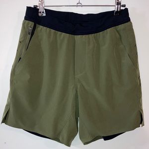 TEN THOUSAND Interval Short. Lined, 7” inseam, Size Small, OD Green
